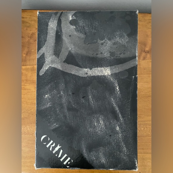 Crime London Green Leather Distressed Studded High Top Sneakers 41/11 - Picture 14 of 14